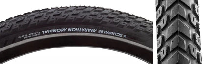 Marathon Mondial Tire - 26 x 2.00 Clincher Wire BLK/Reflective Performance Line RaceGuard Double Defense Addix - Bicycle Warehouse