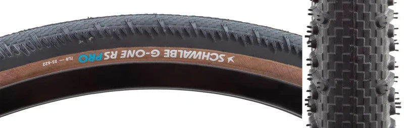 G-One RS Tire - 700 x 35 Tubeless Folding BLK/Transparent Evolution Line Pro Addix Race - Bicycle Warehouse