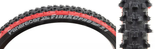 Fire XC Pro Tire - 26 x 2.1 Clincher Wire Black/Red 30tpi - Bicycle Warehouse