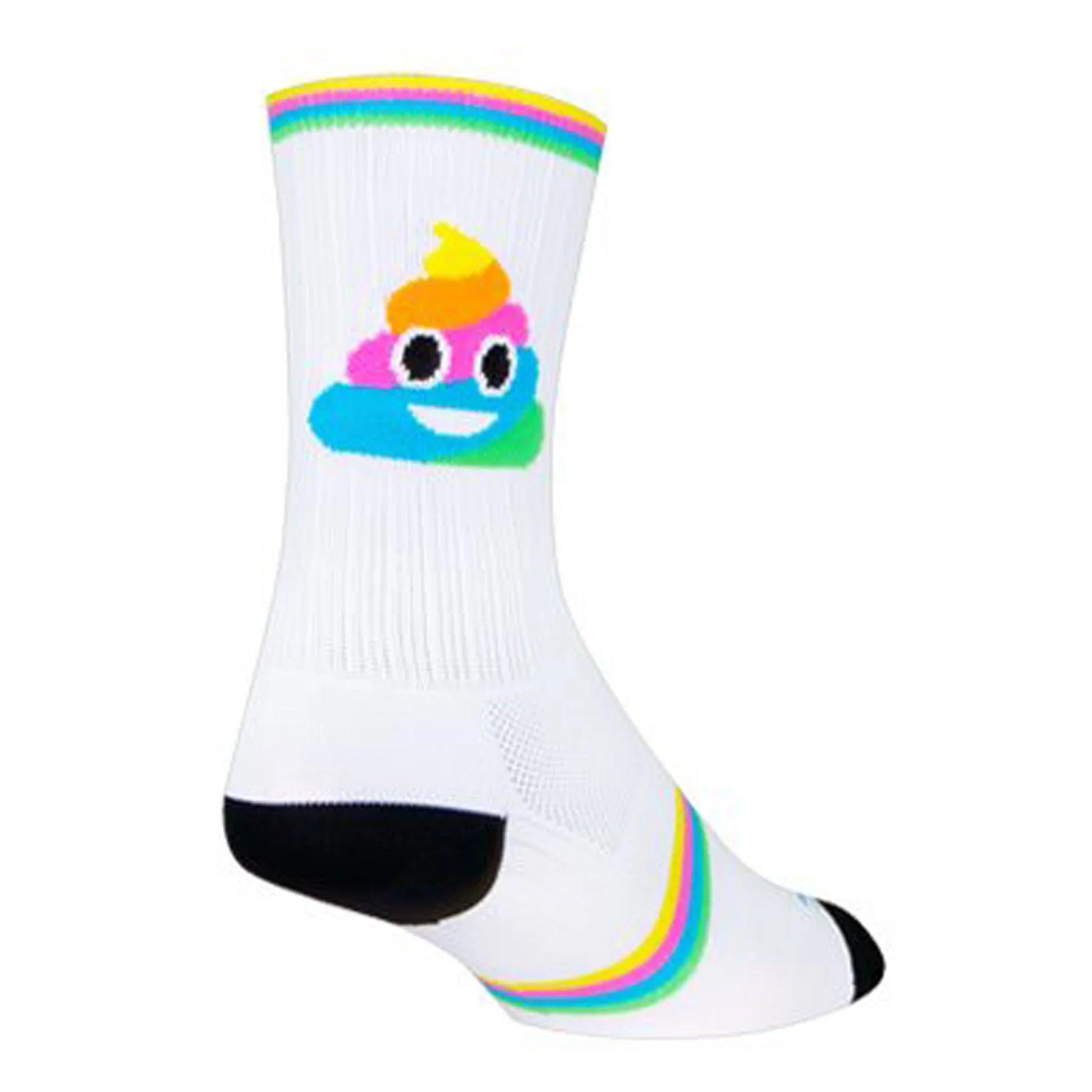 Sockguy Swirl SGX6 Socks White 9-13 - Bicycle Warehouse