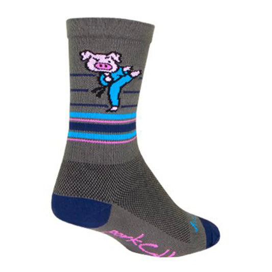 Sockguy PorkChop Crew Socks 5-9 - Bicycle Warehouse