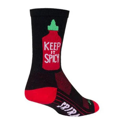 Sockguy Keep It Spicy Crew Socks 9-13 - Bicycle Warehouse