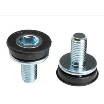 Bicycle Warehouse PROBLEM SOLVERS CRANK ARM FIXING BOLT/CAP PAIR 8MM HEX - - Bicycle Warehouse