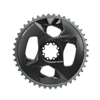 Quality SRAM Force Wide 2x12-Speed Outer Chainring - 43t, 94 BCD, 4-Bolt, Polar Grey, For use with 30t Inner - Drivetrain - Bicycle Warehouse
