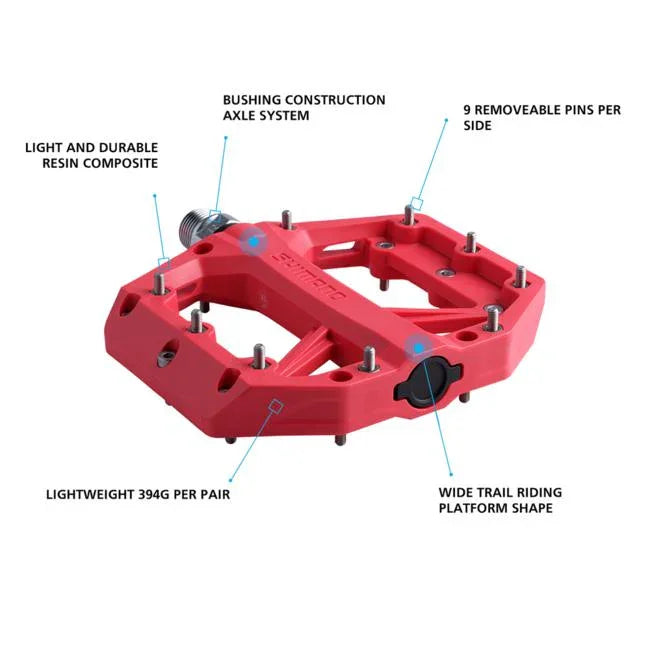 gse pedale Shimano Deore PD-GR400 Platform Bike Pedals – Bicycle Warehouse