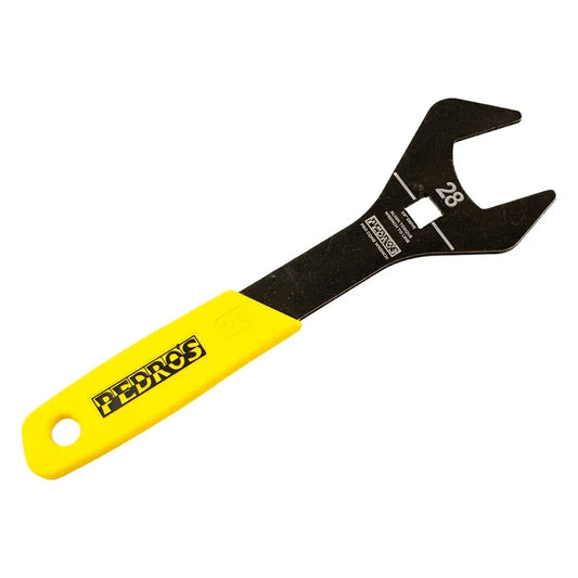 Pedros Pro Cone Wrench Cone Wrench Yellow/Black 28mm 6462128 3/8` - Bicycle Warehouse