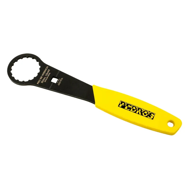 Pedros Pro BB Socket Wrench Bottom Bracket Wrench Yellow/Black 16-Notch 44mm 6460242 3/8` - Bicycle Warehouse