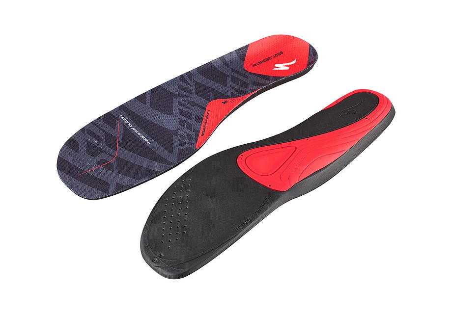Specialized bg sl footbed gen 2 bg fitting red + (low arch support) 48-49 - Bicycle Warehouse