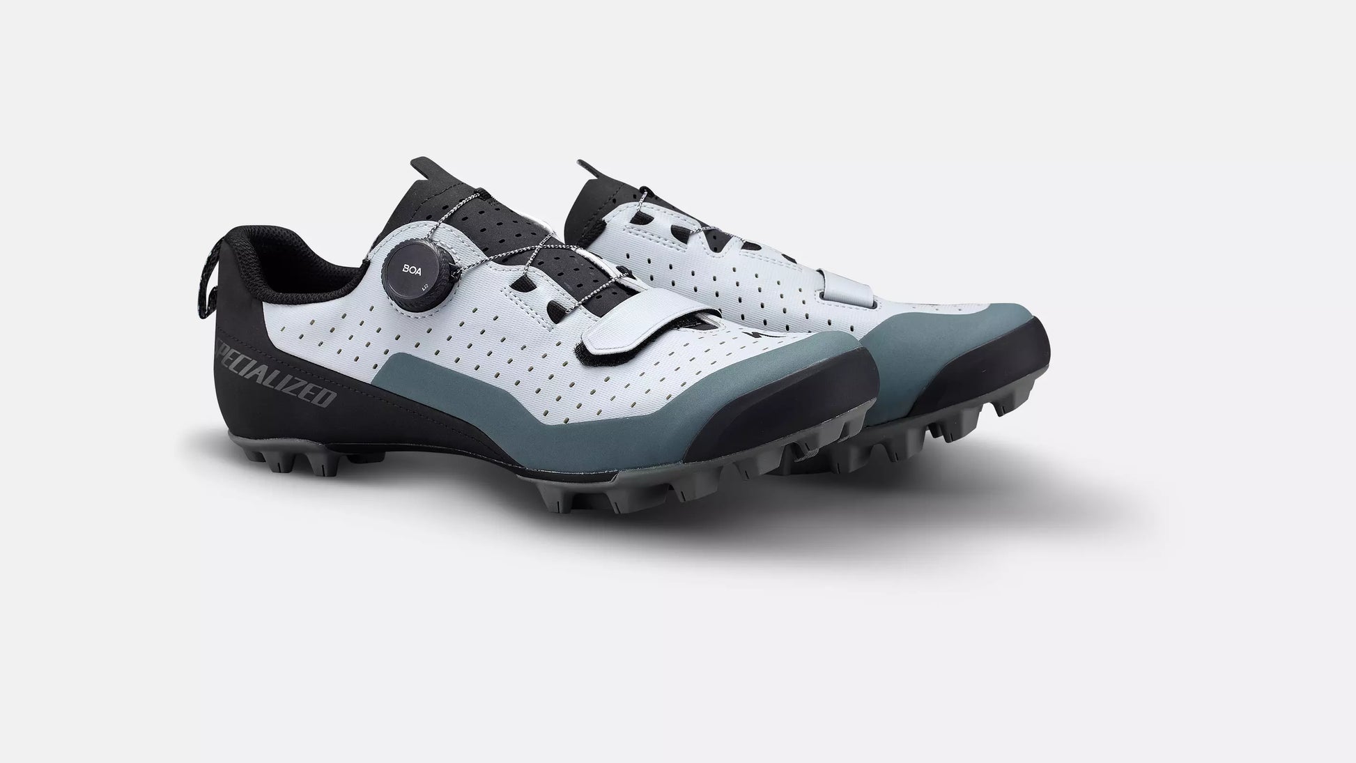 Specialized Recon 2.0 Shoe - Dove Grey/Crushed Emerald - Bicycle Warehouse