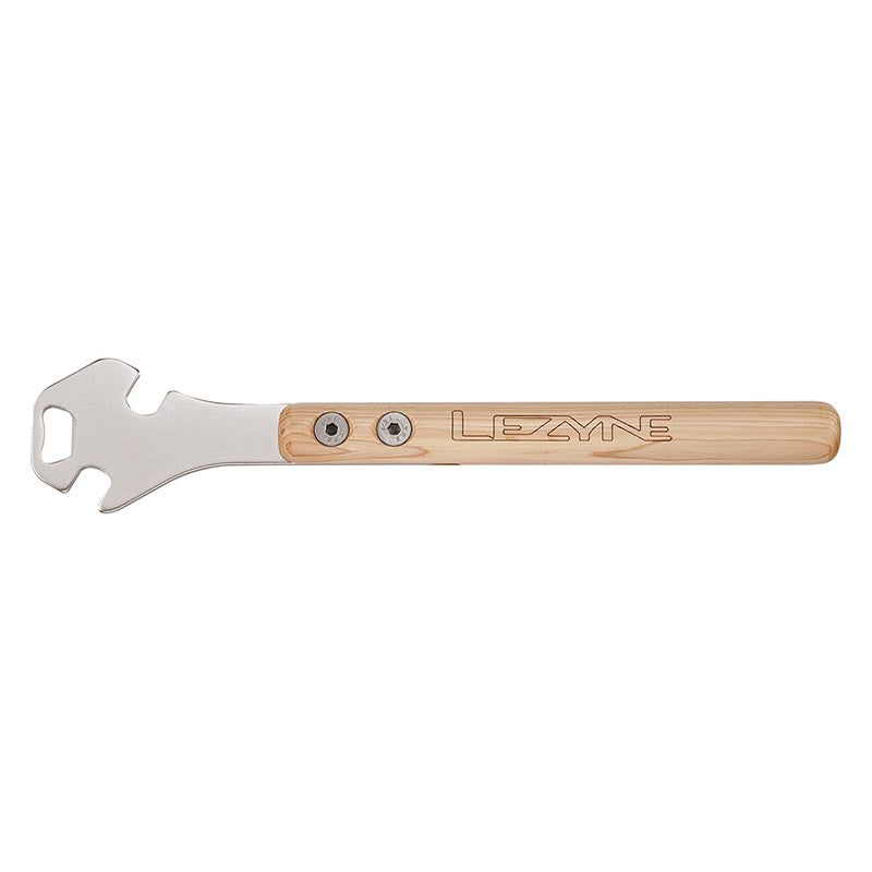 Classic Pedal Rod Pedal Wrench Bottle Opener 14.2inches varnished wWood handle - Bicycle Warehouse