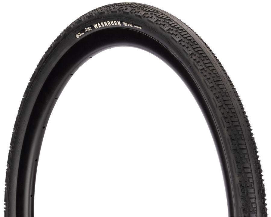 Teravail Washburn Tire - 700 x 40 Tubeless Folding BLK Durable Fast Compound