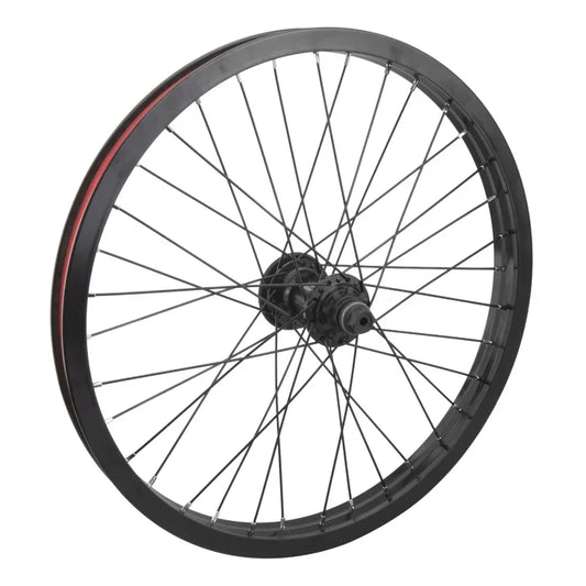 Hazard Lite Rear Wheel - 20" 14 x 110mm Rim Brake Cassette RHD/LHD Hard BLK Clincher - Bicycle Warehouse