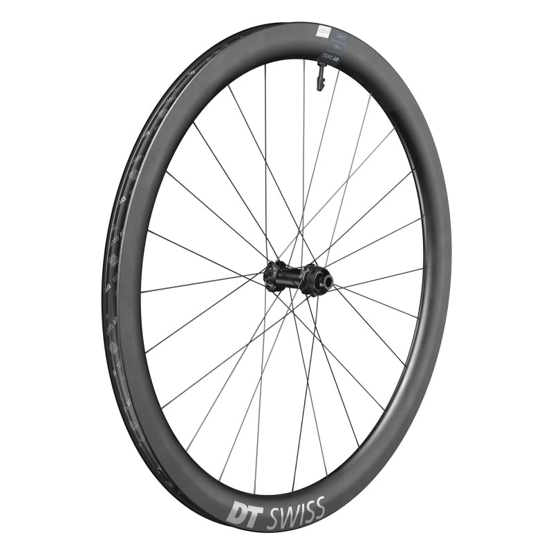 CRC 1400 Spline 45 Front Wheel - 700 12 x 100mm Center-Lock Black - Bicycle Warehouse
