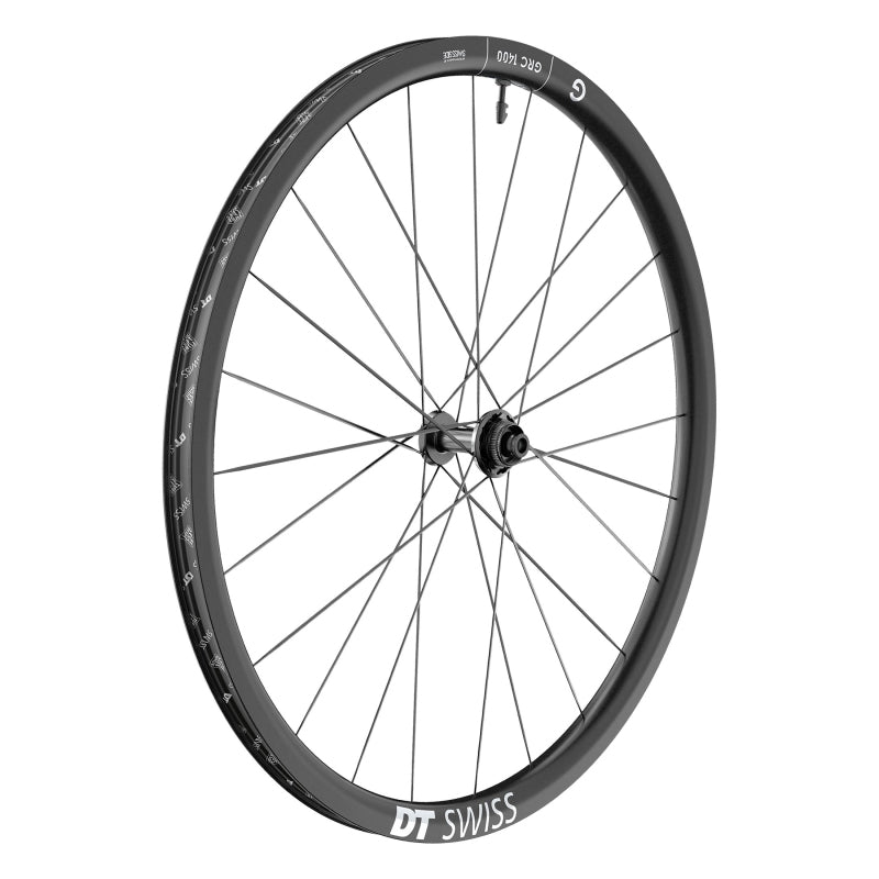 GRC 1400 DICUT 30 Front Wheel - 700 12 x 100mm Center-Lock Black - Bicycle Warehouse