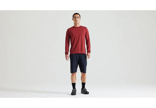 Specialized gravity training jersey ls men garnet red m - Bicycle Warehouse