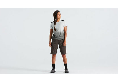 Specialized trail short w/liner wmn charcoal l - Bicycle Warehouse