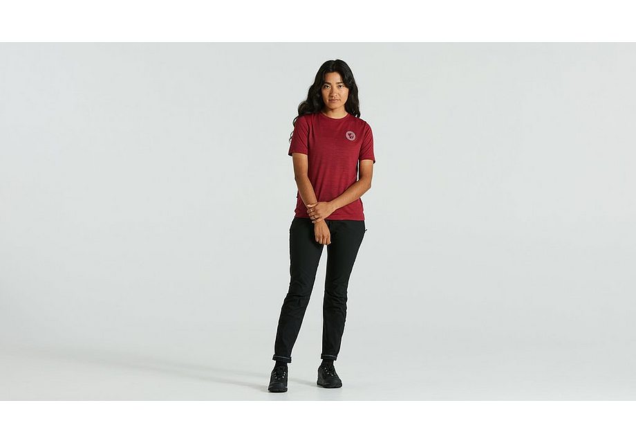 Specialized S/F Wool Tee Ss Wmn Pomegranate Red Xxs