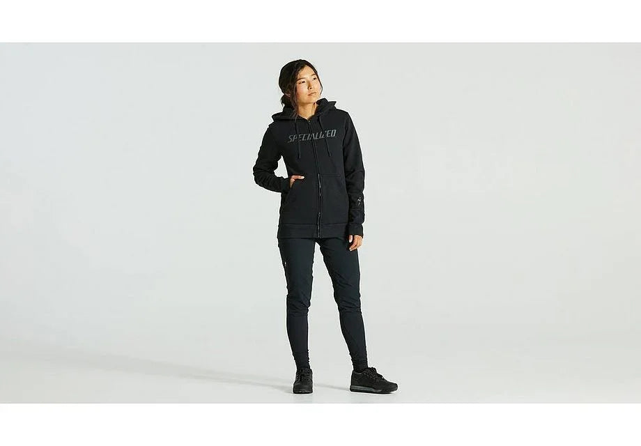 Specialized legacy wordmark zip-up hoodie wmn black l - Bicycle Warehouse