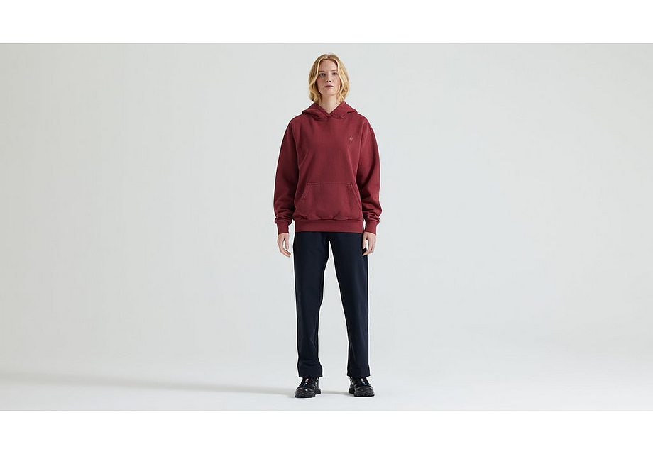 Specialized s-logo pullover hoodie garnet red s - Bicycle Warehouse