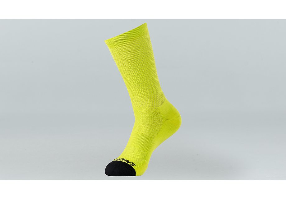 Specialized hydrogen vent tall sock hyper green s - Bicycle Warehouse