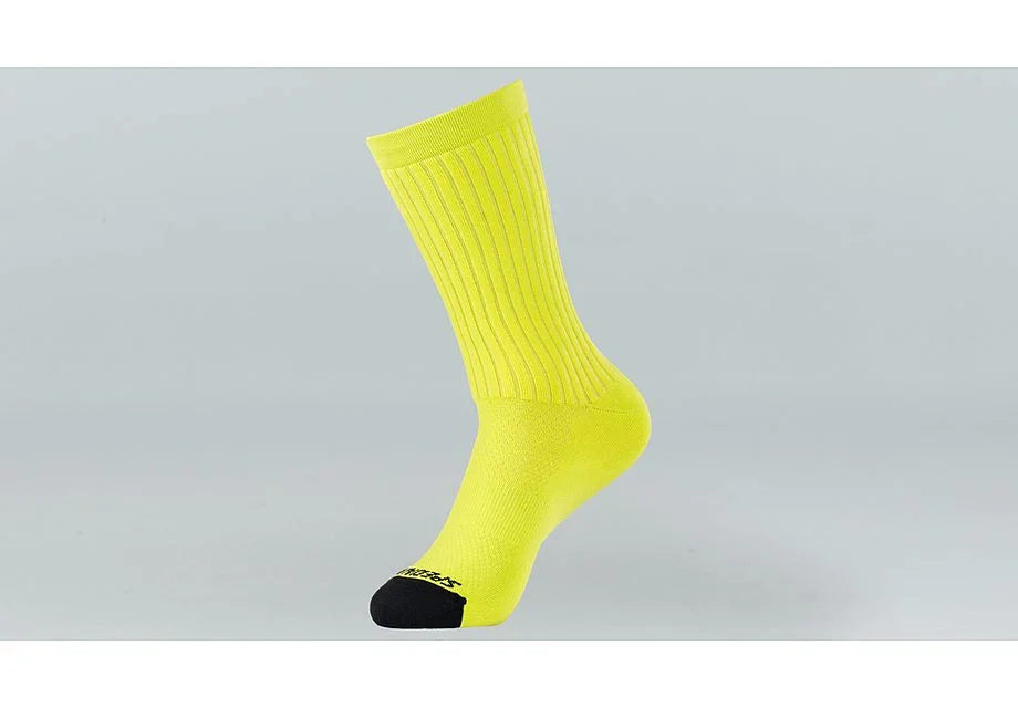 Specialized hydrogen aero tall sock hyper green xl - Bicycle Warehouse