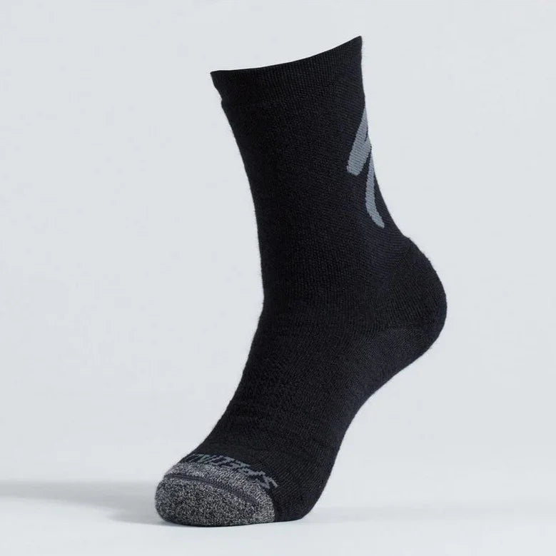 Specialized Merino Deep Winter Tall Logo Socks - Socks - Bicycle Warehouse