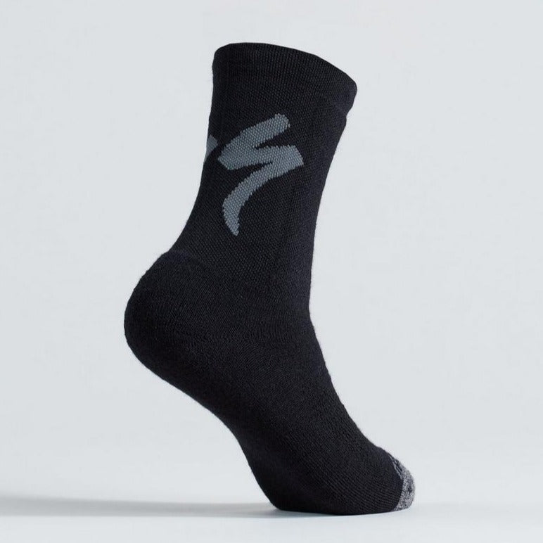 Specialized Merino Deep Winter Tall Logo Socks - Socks - Bicycle Warehouse