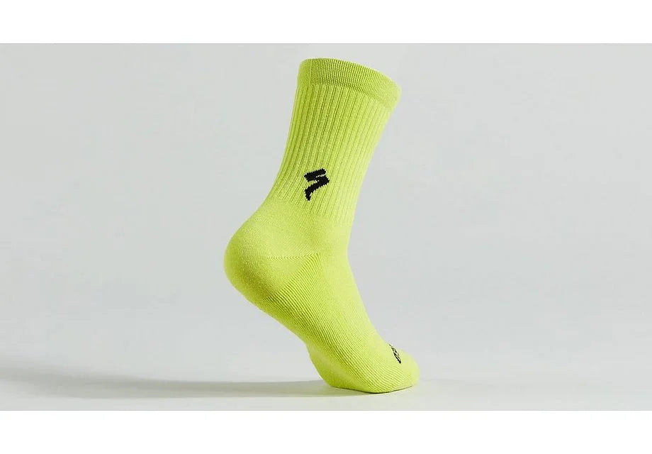 Specialized cotton tall sock hyper green xl - Bicycle Warehouse