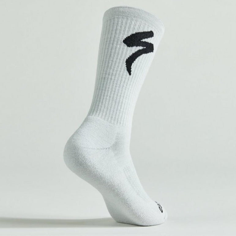 Specialized Merino Midweight Tall Logo Cycling Socks - Socks - Bicycle Warehouse