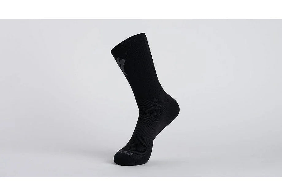 Specialized knit tall sock black/silver xl - Bicycle Warehouse