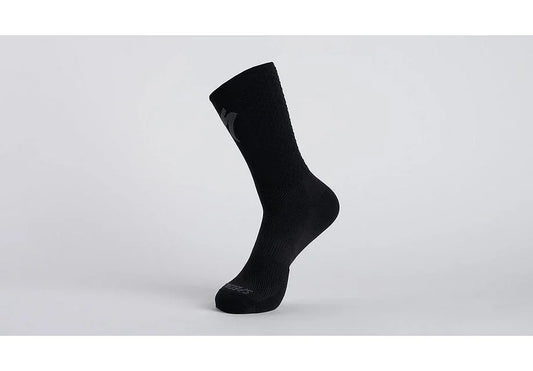Specialized knit tall sock black/silver xl - Bicycle Warehouse