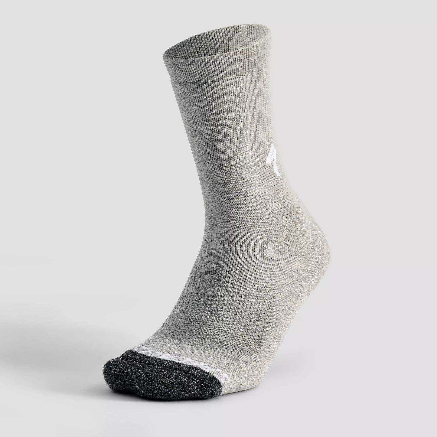 Specialized Merino Deep Winter Tall Socks - Heather Grey - Bicycle Warehouse