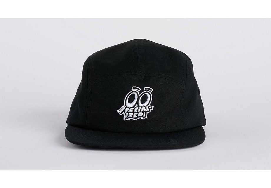 Specialized eyes graphic 5 panel camper hat yth black osfa - Bicycle Warehouse