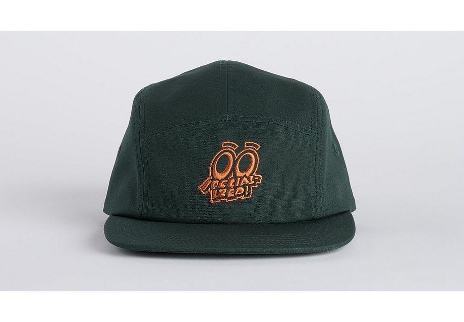 Specialized eyes graphic 5 panel camper hat yth forest green osfa - Bicycle Warehouse