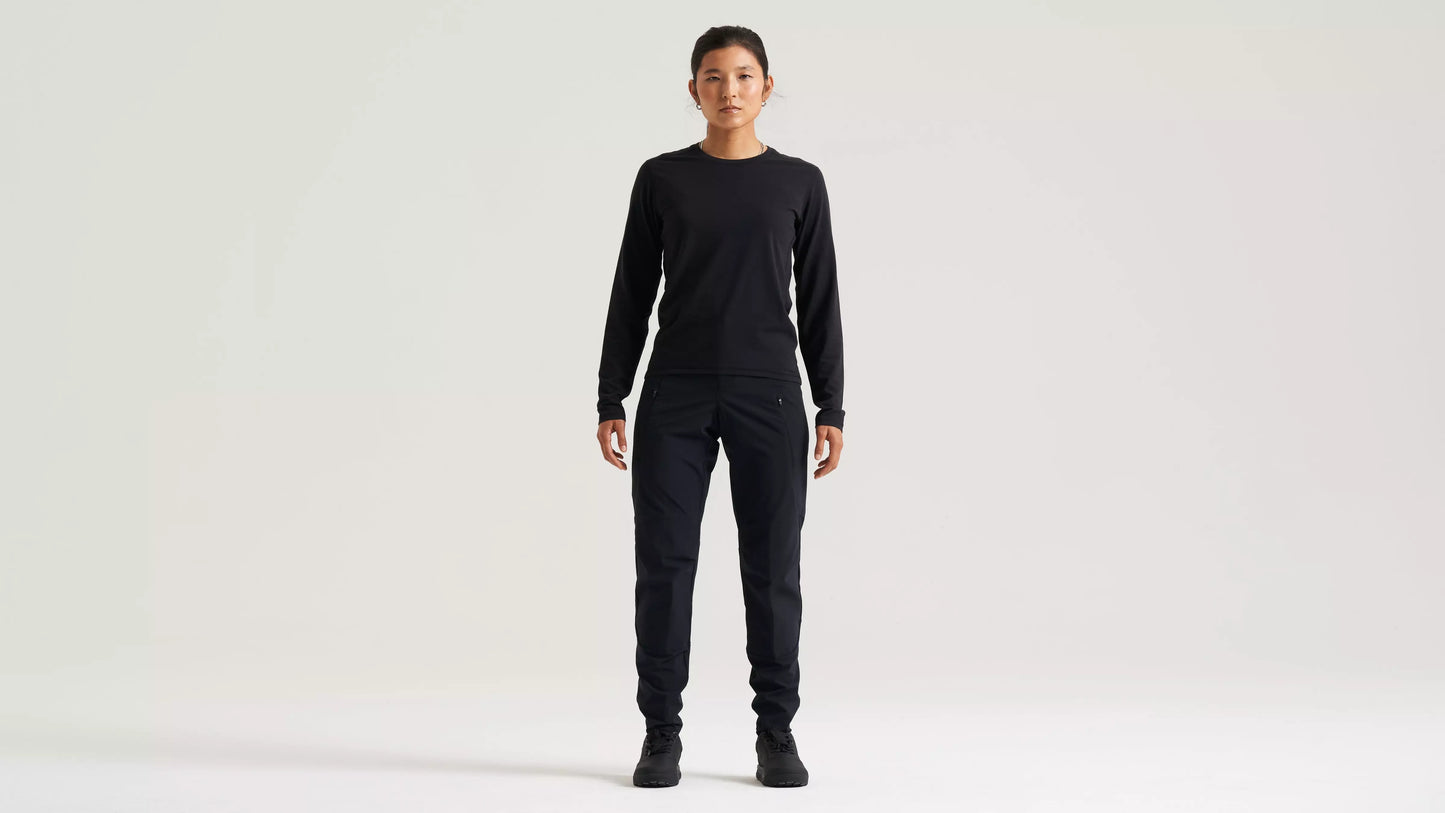 Women's Traction Long Sleeve Tee - Black