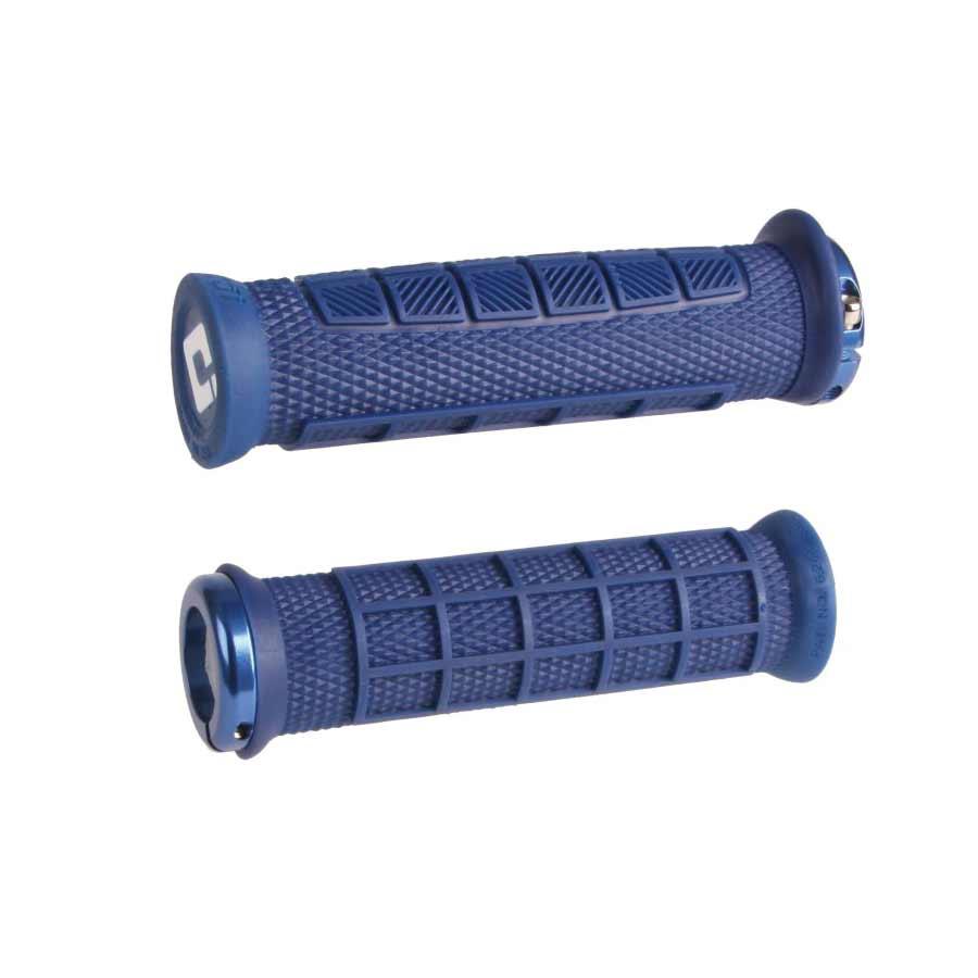 Elite Pro V2.1 Grips - Blue Lock-On - Bicycle Warehouse