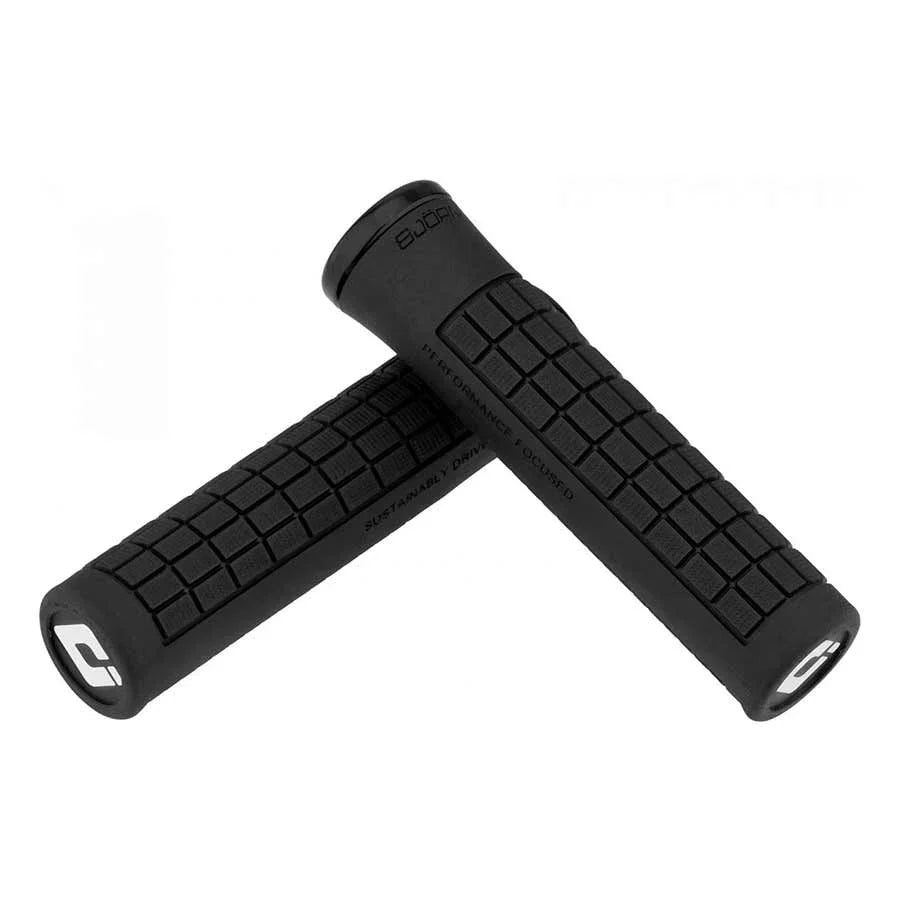Bjorn v2.1 Lock On Grips - Recycled Rubber Black - Bicycle Warehouse