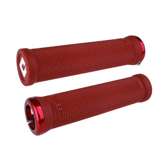 Ruffian v2.1 Lock-On Grips - Red - Bicycle Warehouse