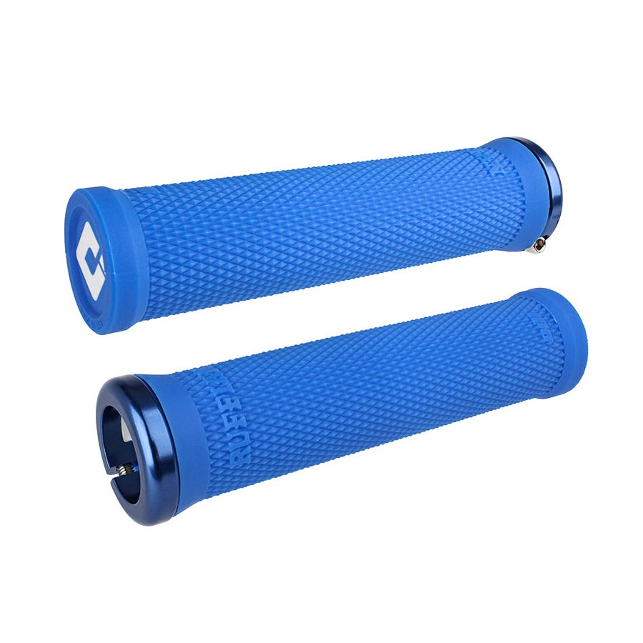 Ruffian v2.1 Lock-On Grips - Blue - Bicycle Warehouse