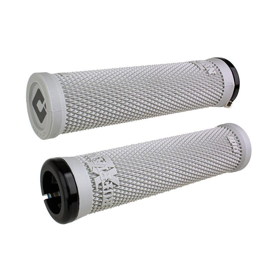 Ruffian XL v2.1 Lock-On Grips - Gray - Bicycle Warehouse
