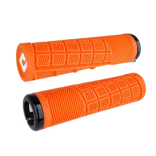 Lock-On MTB Reflex XL Grip - Orange/Black - Bicycle Warehouse