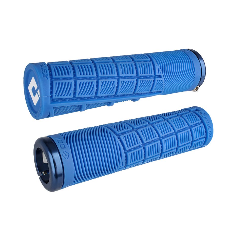 Lock-On MTB Reflex XL Grip - Blue/Blue - Bicycle Warehouse