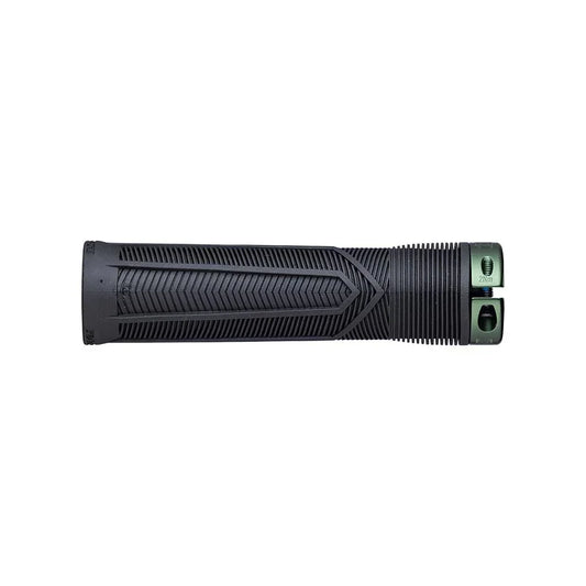 RaceFace Chester Grips - Lock-On Black/Green 34mm - Bicycle Warehouse