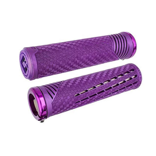CF V2.1 Grips - Purple Lock-On - Bicycle Warehouse
