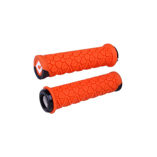 Vanquish V2.1 Grips - Orange Lock-On - Bicycle Warehouse