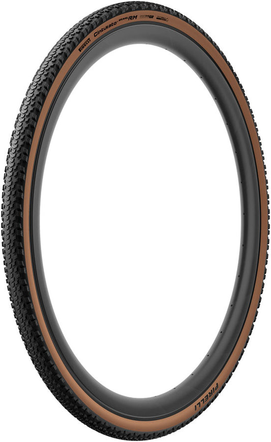 Pirelli Cinturato Gravel RM Tire - 700 x 50 Tubeless Folding Classic Tan SmartEVO GR ProWALL Gravel High Performance