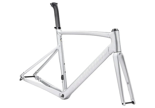 Specialized allez sprint frmset satin silver dust/gloss transparent decals 61 - Bicycle Warehouse