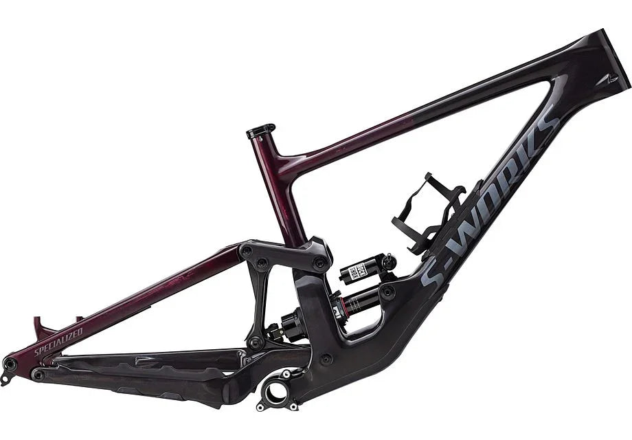 Specialized enduro S-Works frm frame gloss rebel pink tint carbon / fog tint s2 - Bicycle Warehouse