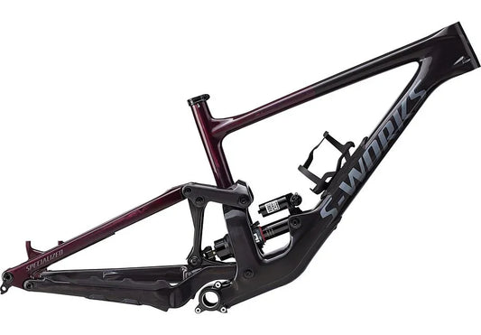 Specialized enduro S-Works frm frame gloss rebel pink tint carbon / fog tint s2 - Bicycle Warehouse