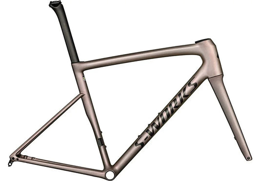 tarmac sl8 S-Works frmset gloss viavi red gold over silver / satin metallic obsidian 61 - Bicycle Warehouse
